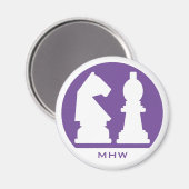 Spezifischer CHESS-Monogramm- und Farbmagnet Magnet (Vorderseite/Rückseite)