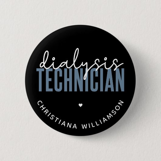 Spezifischer Dialysetechniker | Nephrologie Tech G Button (Vorderseite)