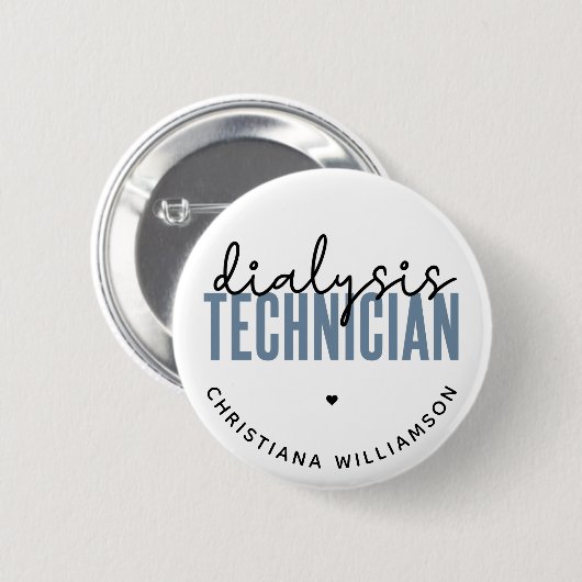 Spezifischer Dialysetechniker | Nephrologie Tech G Button (Vorne & Hinten)