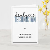 Spezifischer Dialysetechniker | Nephrologie Tech G Karte (Gelbe Blume)