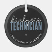 Spezifischer Dialysetechniker | Nephrologie Tech G Ornament Aus Glas (Vorderseite)
