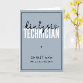 Spezifischer Dialysetechniker | Nephrologie Tech Karte (Gelbe Blume)