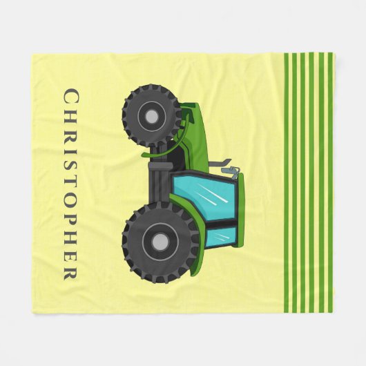 Spezifischer, gelber Traktor Fleecedecke (Vorderseite (Horizontal))