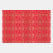 Spezifischer Hintergrund für Gold Art Deko Geschenkpapier Set (Vorderseite 3)