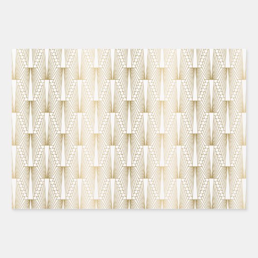 Spezifischer Hintergrund für Gold Art Deko Geschenkpapier Set (Vorderseite)