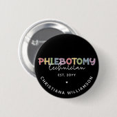 Spezifischer Phlebotomie-Techniker PBT Phlebotomie Button (Vorne & Hinten)