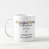 Spezifischer Phlebotomie-Techniker PBT Phlebotomie Kaffeetasse (Links)
