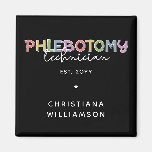 Spezifischer Phlebotomie-Techniker PBT Phlebotomie Magnet (Vorne)