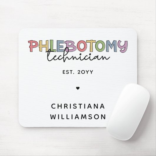 Spezifischer Phlebotomie-Techniker PBT Phlebotomie Mousepad (Mit Mouse)