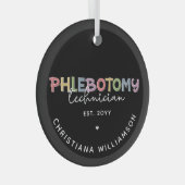 Spezifischer Phlebotomie-Techniker PBT Phlebotomie Ornament Aus Glas (Vorderseite Rechts)