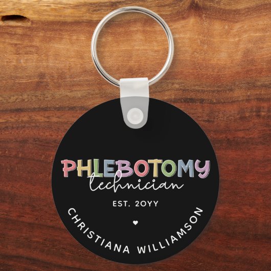 Spezifischer Phlebotomie-Techniker PBT Phlebotomie Schlüsselanhänger (Vorderseite)