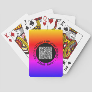 Spezifischer Text für QR-Scan Spielkarten