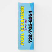 Spezifisches Banner für die Reinigung von Pool (Vertikal)