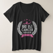 Spezifisches Brustkrebs-Bewusstsein seit dem 80er Große Größe T-Shirt (Design vorne)