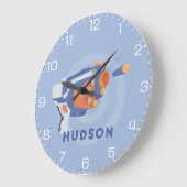 Spezifisches Design von Schaumkanone Große Wanduhr (Winkel)