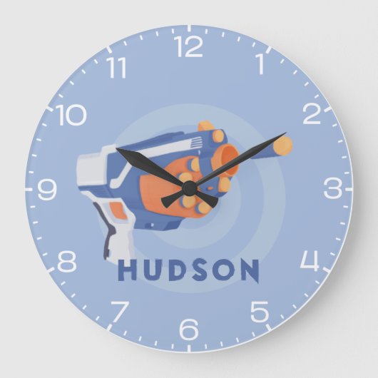 Spezifisches Design von Schaumkanone Große Wanduhr (Vorderseite)