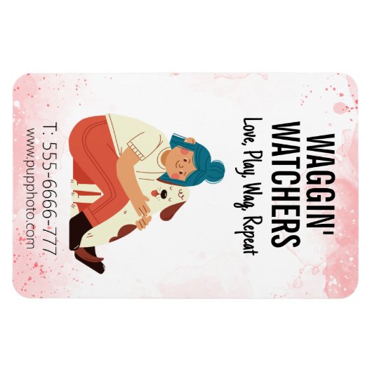 Spezifisches Dog-Sitting Magnet (Horizontal)