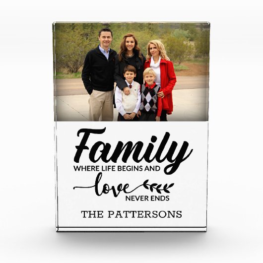 Spezifisches Familienangebot Fotoblock (Vorderseite)