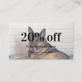 Spezifisches Foto für Hunde Rabattkarte (Vorderseite)