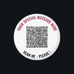 Spezifisches Geschenk für benutzerdefinierte QR-Co Magnet<br><div class="desc">Wählen Sie Farben und Schriftart - Magnete mit Ihrer speziellen QR-Codeinfo und dem Personalisierten Geschenk für den benutzerdefinierten Text - Hinzufügen Ihres QR-Codes - Bild oder Logo - Foto / Text - Name oder andere Infos / Nachricht - Neu vergrössern und verschieben oder entfernen / Elemente hinzufügen - Bild /...</div>