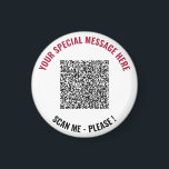 Spezifisches Geschenk für benutzerdefinierte QR-Co Magnet<br><div class="desc">Wählen Sie Farben und Schriftart - Magnete mit Ihrer speziellen QR-Codeinfo und dem Personalisierten Geschenk für den benutzerdefinierten Text - Hinzufügen Ihres QR-Codes - Bild oder Logo - Foto / Text - Name oder andere Infos / Nachricht - Neu vergrössern und verschieben oder entfernen / Elemente hinzufügen - Bild /...</div>