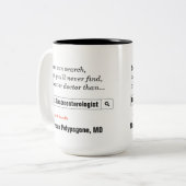 Spezifisches Geschenk für Gastroenterologen Zweifarbige Tasse (Vorderseite Links)