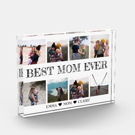 Spezifisches Geschenk für Mama-Fotostreifen Akrylb Fotoblock (Links)