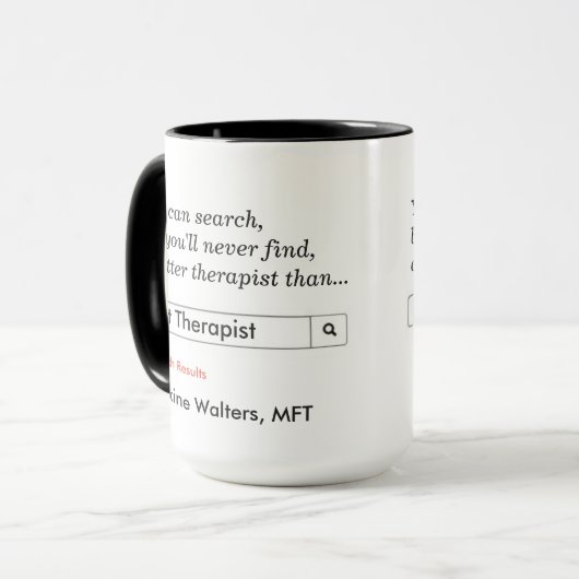 Spezifisches Geschenk für therapeutische Tasse (Vorderseite Links)