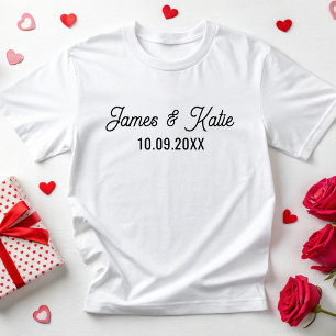 Spezifisches Jubiläum für Paare T-Shirt