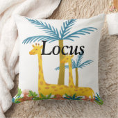 Spezifisches Kinderzimmer für mit Monogramm Safari Kissen (Decke)