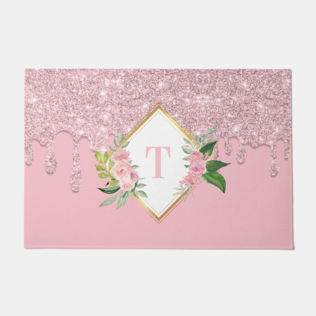 Spezifisches Tropfmaterial für Glitzer Fußmatte (Vorderseite)