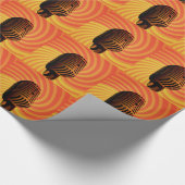 Spezifisches Wickelpapier für Retro-Mikrofon Geschenkpapier (Ecke)