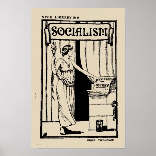 SPGB Library No 9 Socialism (1920) pamphlet cover Poster (Vorne)
