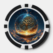 Sphäre des Lebens – Der goldene Weltenbaum. Pokerchips (Vorderseite)