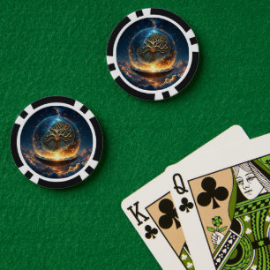 Sphäre des Lebens – Der goldene Weltenbaum.  Pokerchips