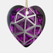 Sphere Amethyst Gemstone Lila Keramik Ornament (Rechts)
