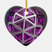 Sphere Amethyst Gemstone Lila Keramik Ornament (Vorne)
