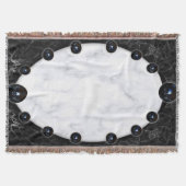 Sphere Graphics aus weißem und schwarzem Marmor Decke (Vorderseite)