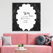 Sphere Graphics aus weißem und schwarzem Marmor Leinwanddruck (Insitu (Wohnzimmer))