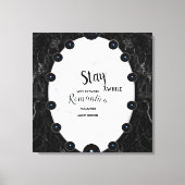 Sphere Graphics aus weißem und schwarzem Marmor Leinwanddruck (Vorderseite)