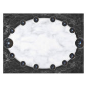 Sphere Graphics aus weißem und schwarzem Marmor Tischdecke (Vorderseite (Horizontal))