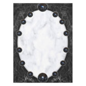 Sphere Graphics aus weißem und schwarzem Marmor Tischdecke (Vorderseite)