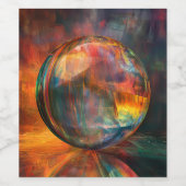 Sphere Illustration Weinetikett (Einzelnes Label)