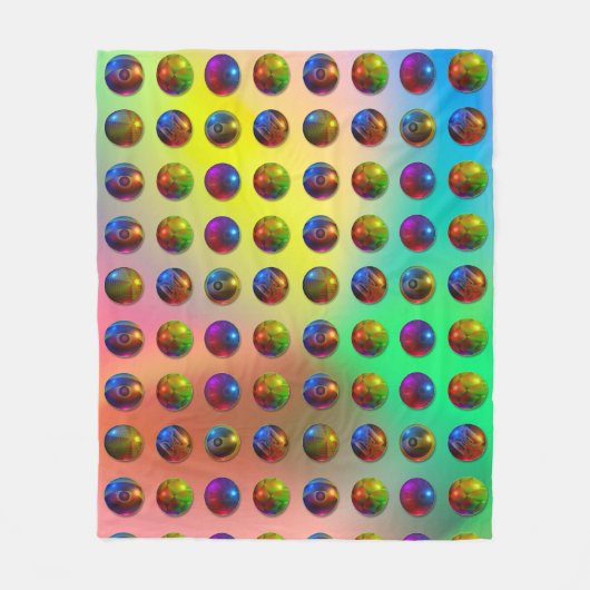 Spheres Muster Fleecedecke (Vorderseite)