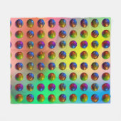 Spheres Muster Fleecedecke (Vorderseite (Horizontal))
