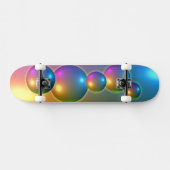 Spheres Shiny Skateboard (Horizontal)