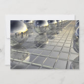 Spheres und Spiegel Feiertagskarte (Vorderseite)