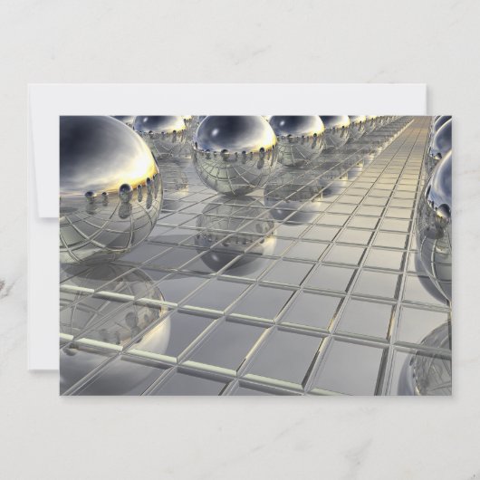 Spheres und Spiegel Feiertagskarte (Vorderseite)