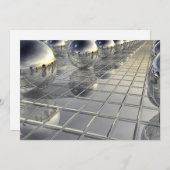 Spheres und Spiegel Feiertagskarte (Vorne/Hinten)