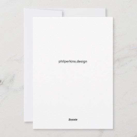 Spheres und Spiegel Feiertagskarte (Rückseite)